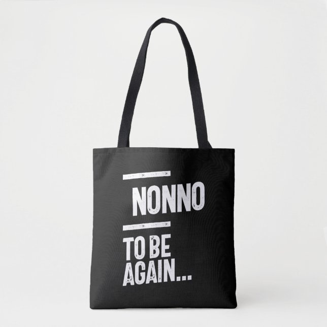 Nonno To Be Again | Grandfather Gift Tote Bag (Front)