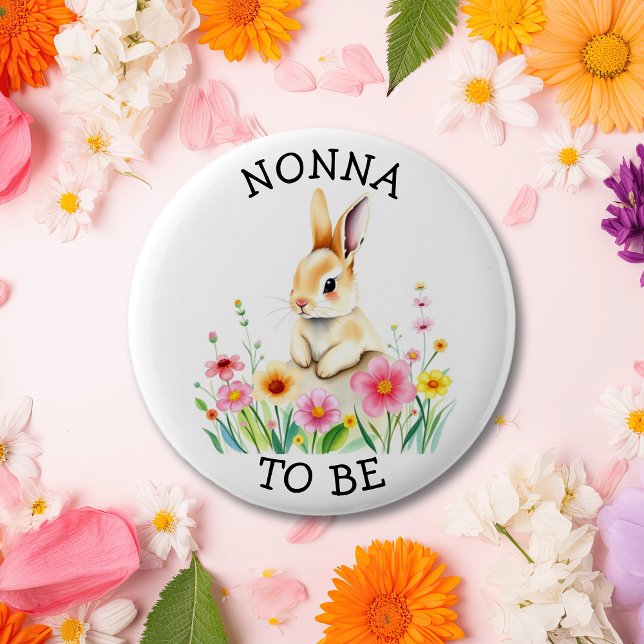 Nonno to be | Woodland Themed Baby Shower  Button (Creator Uploaded)