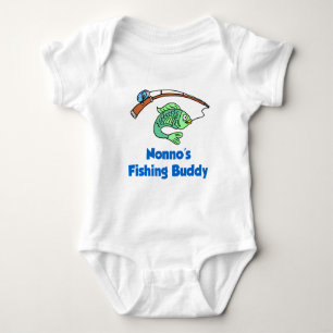 Nonno's Fishing Buddy Baby Bodysuit