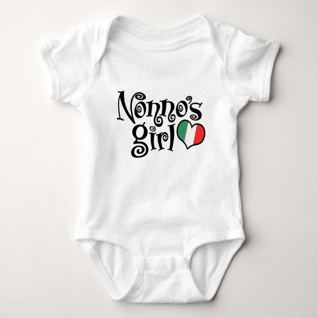 Nonno's Girl Baby Bodysuit (Front)