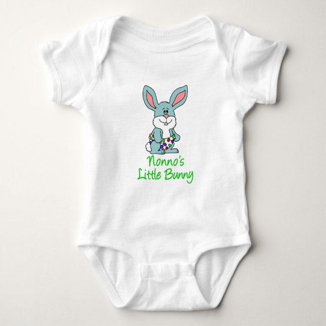 Nonno's Little Bunny Baby Bodysuit (Front)