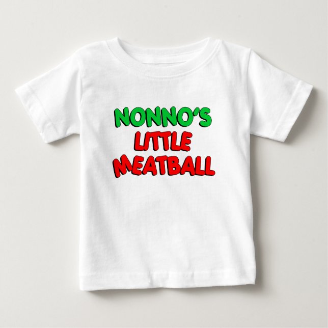 Nonno's Little Meatball Baby T-Shirt (Front)