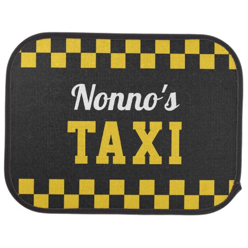 Nonnos Taxi  Funny Grandfather Car Floor Mat