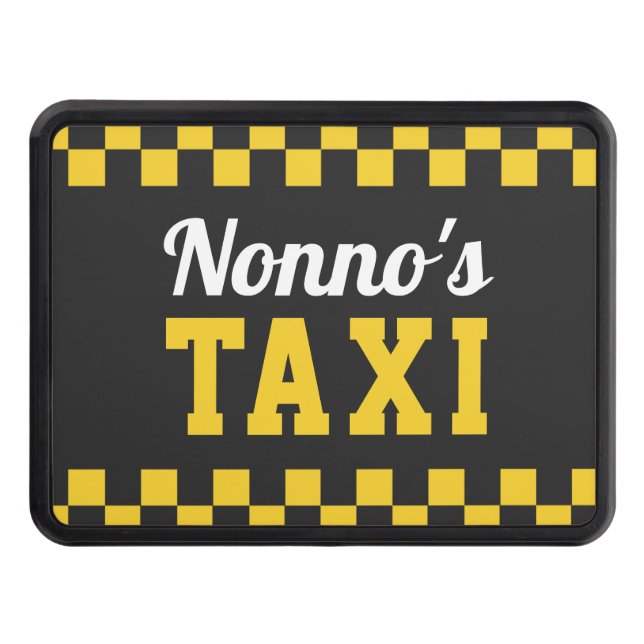 Nonno's Taxi | Funny Grandpa Nickname Hitch Cover (Front)