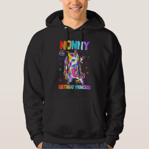 Nonny Of The Birthday Princess Girl Dabbing Unicor Hoodie