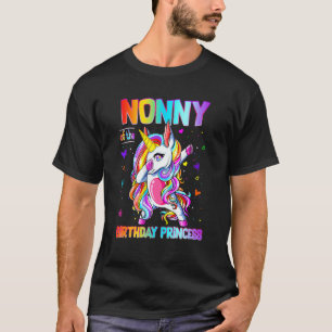 Nonny Of The Birthday Princess Girl Dabbing Unicor T-Shirt