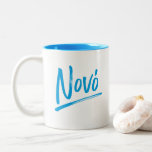 Nono Greek Godfather blue Two-Tone Coffee Mug<br><div class="desc">The perfect Godparent gift for your Greek Godfather - a mug that says "nono" in a modern typeface with a hand-written look in a Grecian Aegean blue. Great for Father's Day, Christmas or birthdays. Also makes a fun way to say thank you to the new Godfather as a baptism gift....</div>