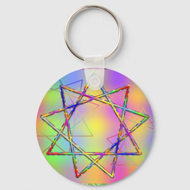 Nonogram Chakra Keychain (Front)