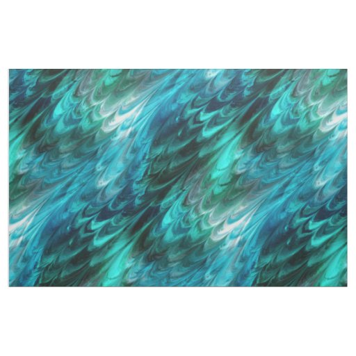 nonpareil kelpie, marbled greens : fabric