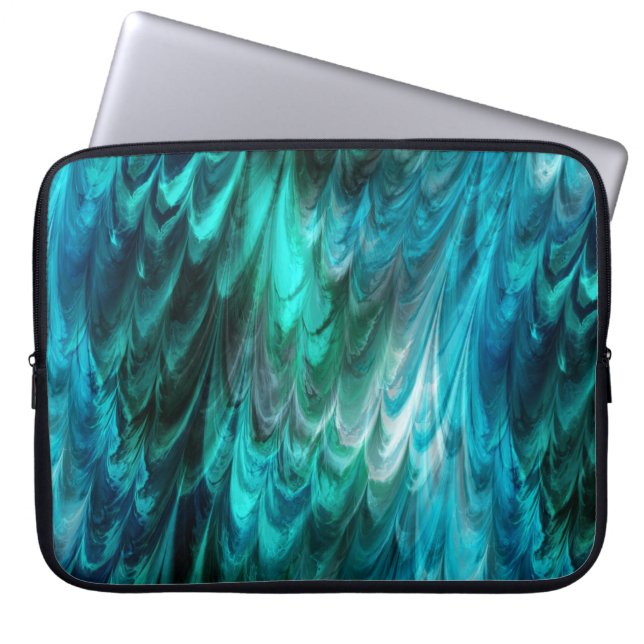 nonpareil kelpie teal : laptop sleeve (Front)