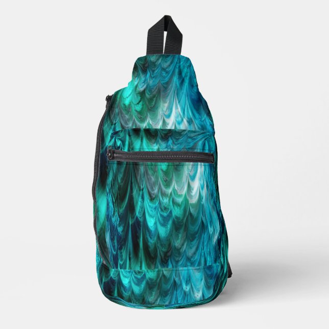 nonpareil kelpie teal : sling bag (Front)
