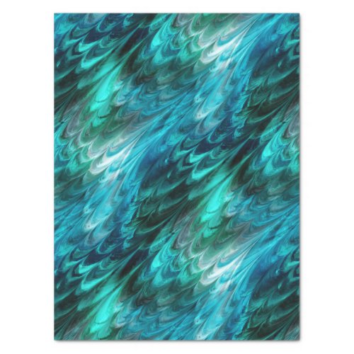 nonpareil kelpie teal  tissue paper