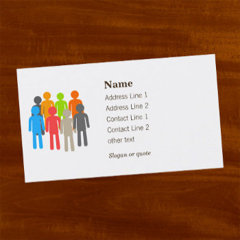 Nonprofit Helping People Business Card by Sideview at Zazzle