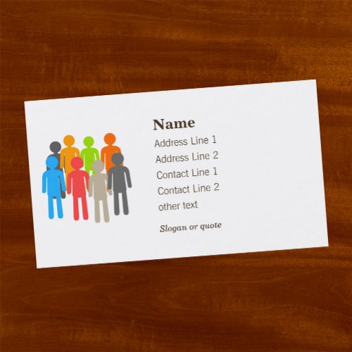 Nonprofit helping people business card