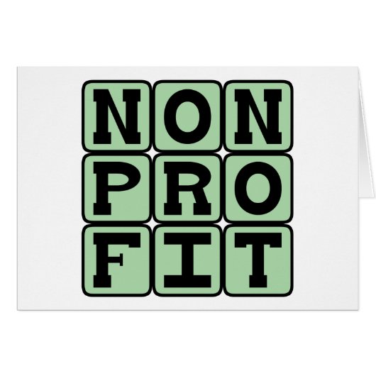 Nonprofit, Organization Designation Cards (Front Horizontal)