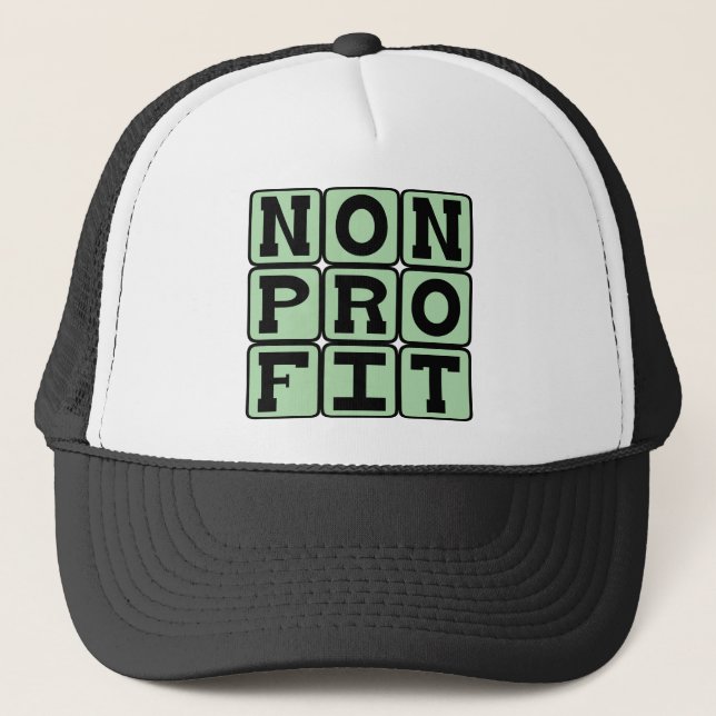 Nonprofit, Organization Designation Trucker Hat (Front)