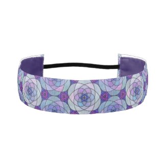 Nonslip headband with jewel-toned mandala