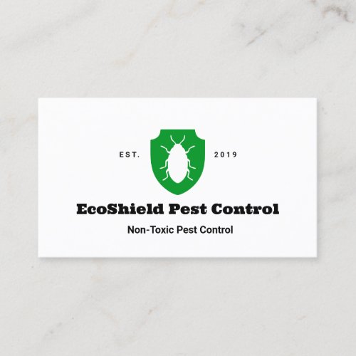 Nontoxic Pest Control Exterminator  Business Card