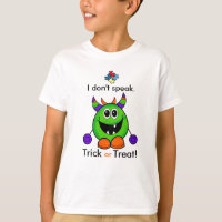 Nonverbal Halloween T-shirt Kids Autism Costume
