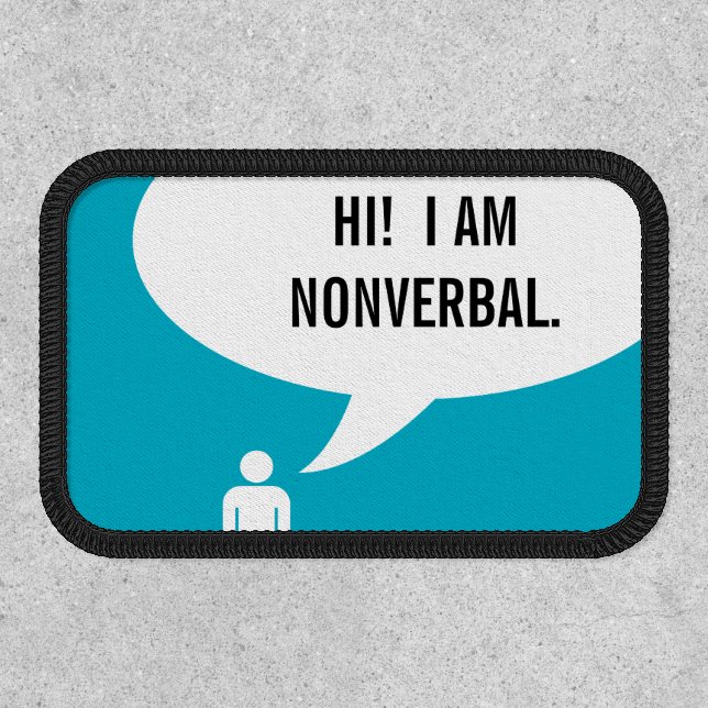 NONVERBAL speech bubble Patch (Front)