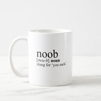 Noob Coffee Mug by FunkyTeez at Zazzle