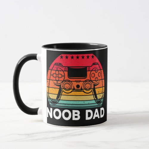 Noob Dad Funny Fathers Day Vintage Video Game Mug