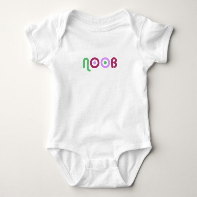 NOOB girl Baby Bodysuit (Front)