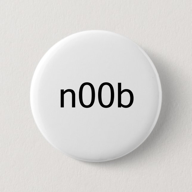noob pinback button (Front)