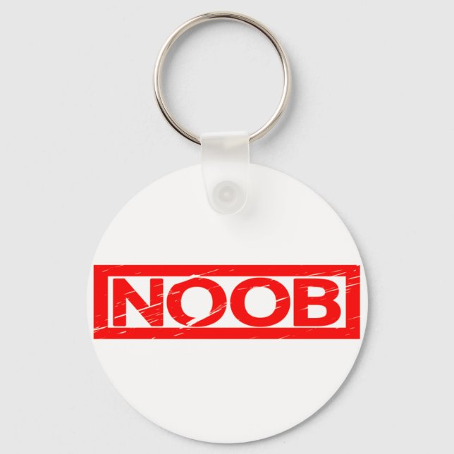 Noob Stamp Keychain (Front)