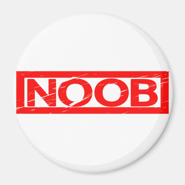 Noob Stamp Magnet (Front)
