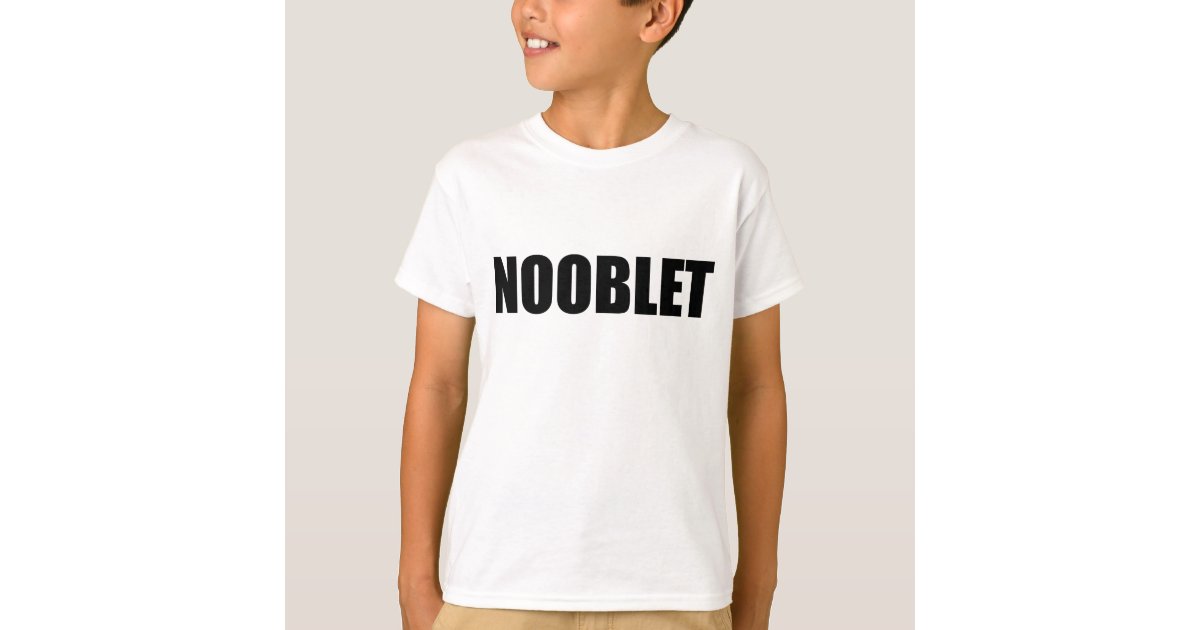 Nooblet T Shirt Zazzle Com - roblox inspired own noobs kids t shirt