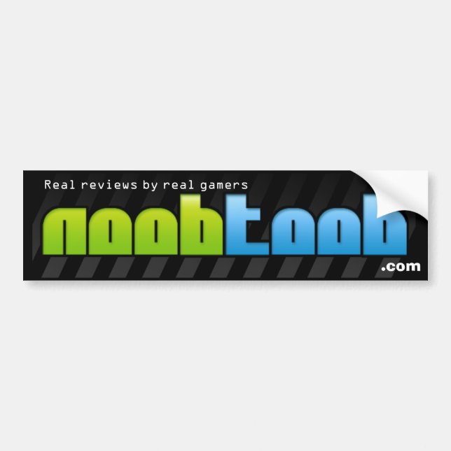 noobtoob bumper sticker (real gamers) (Front)