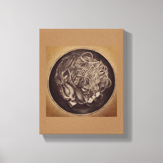 Noodle Bowl Canvas Print (Front)
