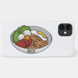 Noodle cartoon illustration iPhone 11 case