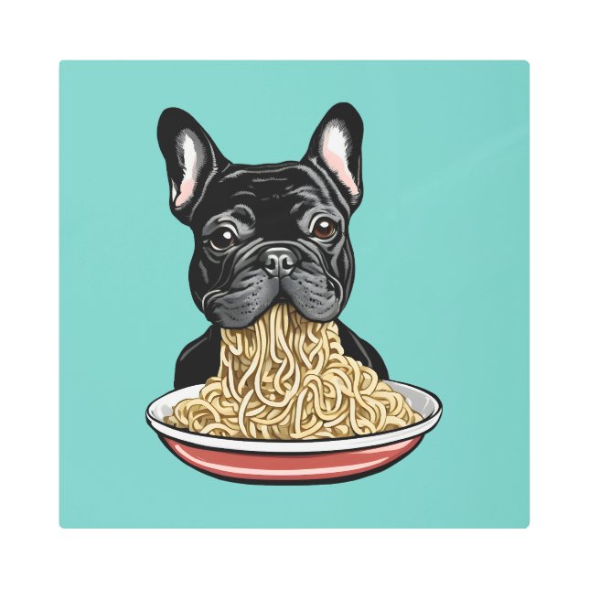 Noodle Eater Metal Print (Front)