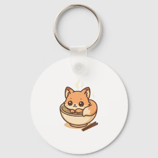 Noodle Fox Keychain