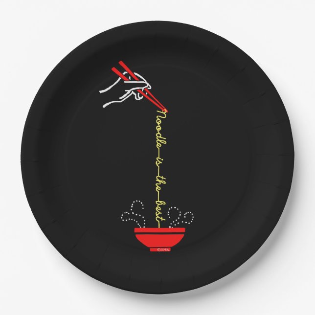 Noodle is the best paper plates (Front)