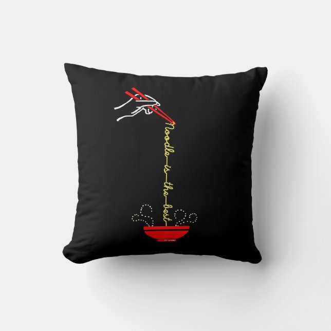 Noodle is the best throw pillow (Front)