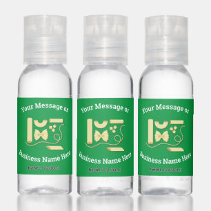 Noodle Pasta Restaurant Business Logo Name Message Hand Sanitizer