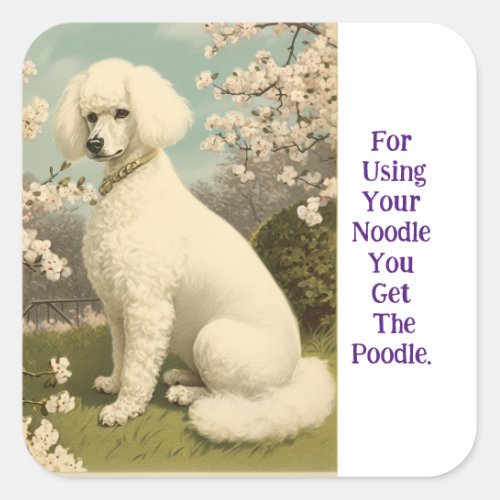 Noodle Poodle Sticker