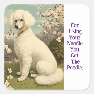 Noodle Poodle Sticker