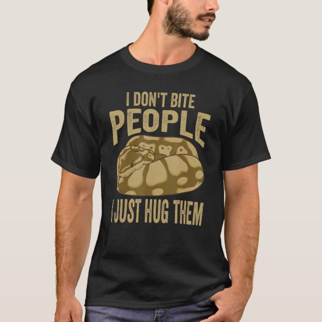 Noodle Reptile For Ball Python Herpetologist T-Shirt (Front)
