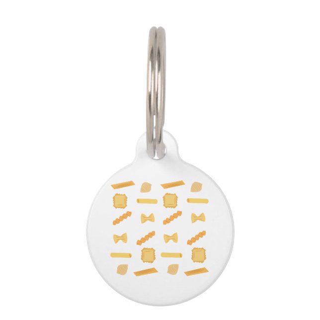 Noodle Shapes Pet ID Tag (Front)