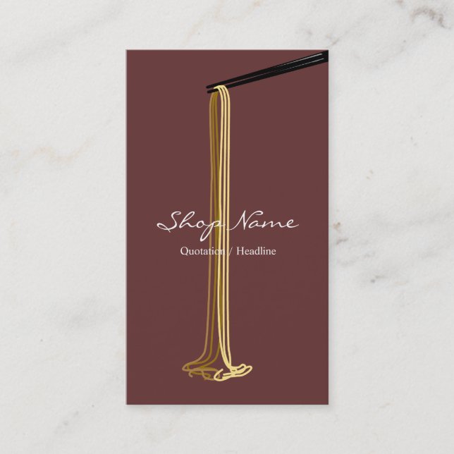 Noodle Shop Business Card (Front)