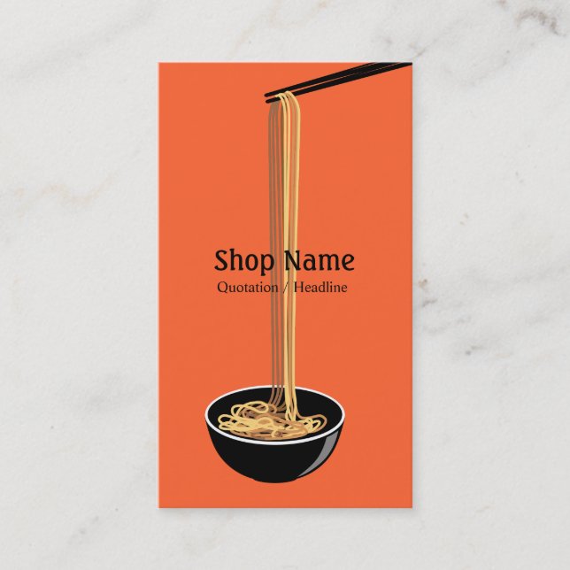 Noodle Shop Business Card (Front)