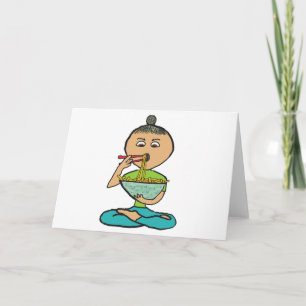 Noodles and Chopsticks Card