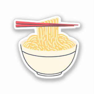 Noodles and Chopsticks Sticker