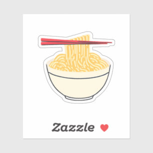 Noodles and Chopsticks Sticker