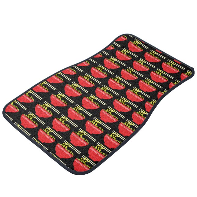 Noodles Car Floor Mat (Angled)