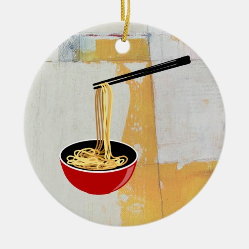 Noodles Ceramic Ornament